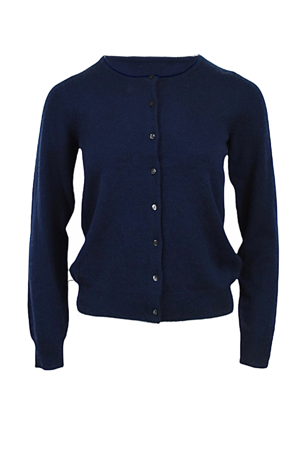 Cashmere-Navy Button
