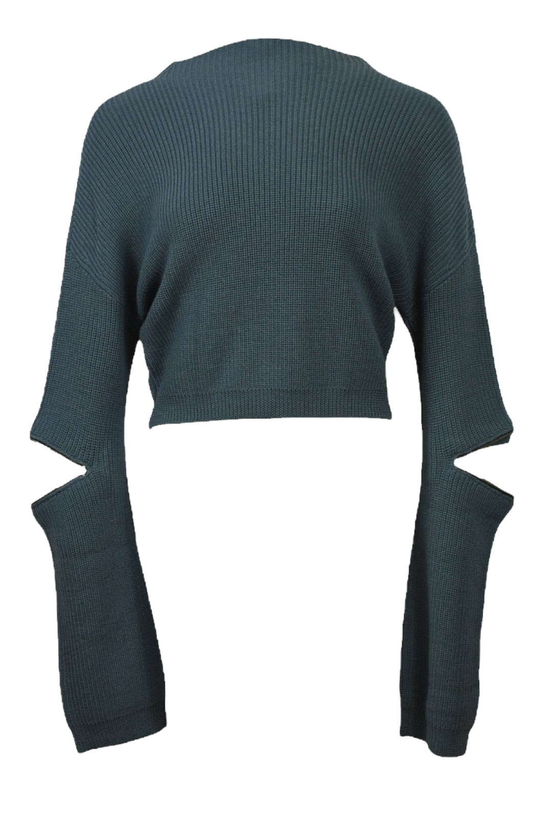 Merino Wool-Elbow Zip