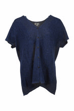 Load image into Gallery viewer, Cashmere-Navy V-neck
